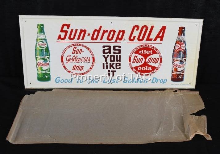 Sun-Drop Cola "As You Like It" w/Bottles Metal Sign
