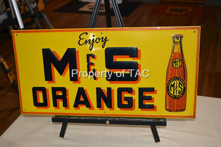 Enjoy M&S Orange w/bottle Metal Sign