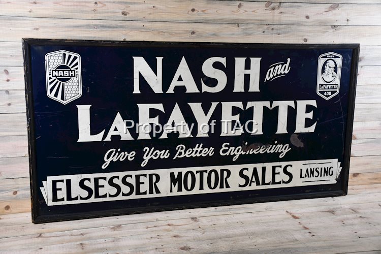 Nash & Lafayette w/both logos Metal Sign