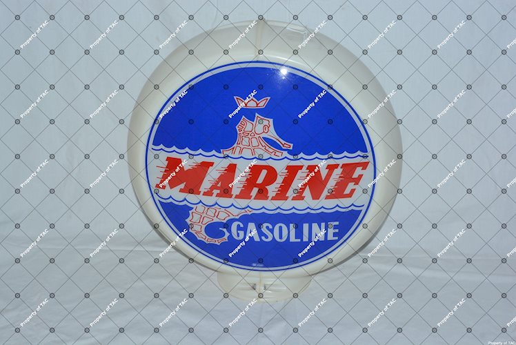 Marine Gasoline w/Seahorse logo 13.5 Single Globe Lens"