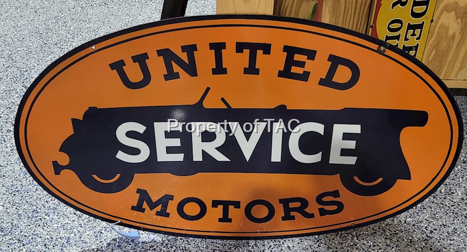 United Motors Service Porcleain Sign