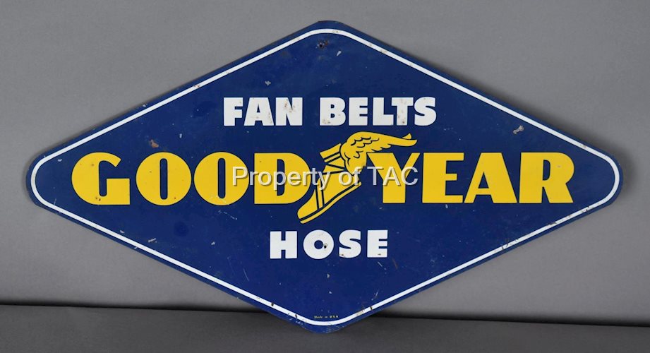 Goodyear Fan Belts Hose Metal Sign