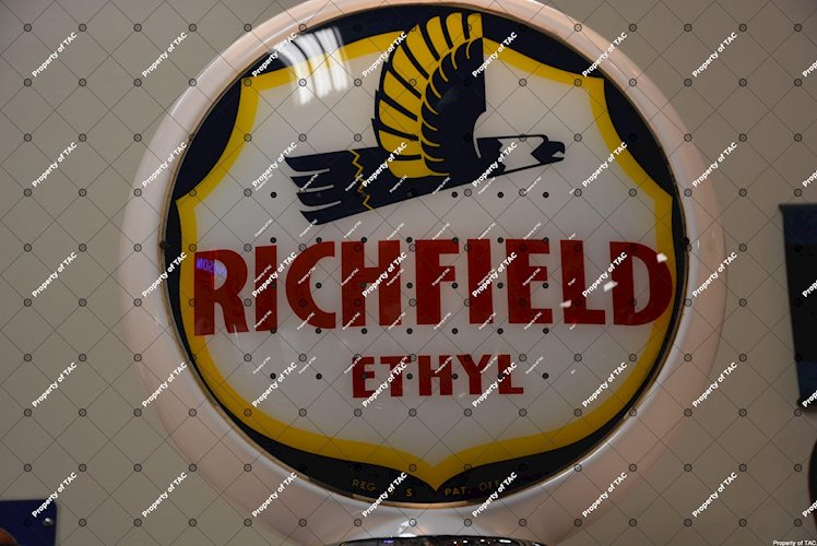Richfield Ethyl w/logo 13.5 Globe Lenses"