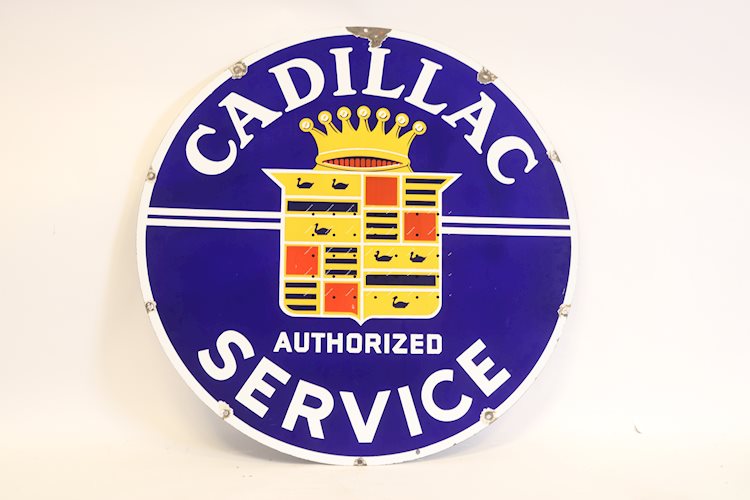 Cadillac Authorized Service sign