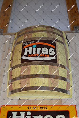 Drink Hires Root Beer lighted sign