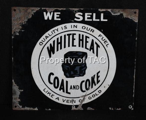 We Sell White Heat Coal & Coke "Like a Vein of Gold" Sign