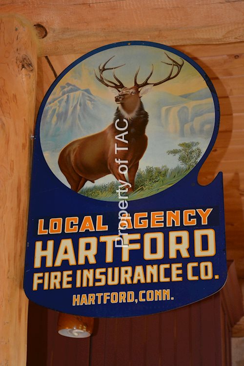 Hartford Fire Insurance Co. Local Agency Metal Sign