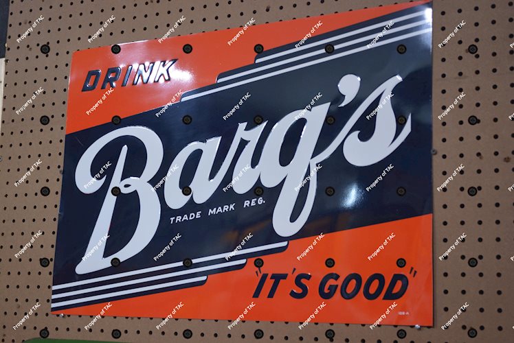 Drink Orange-Crush w/bottle Flavor Sealed in The Brown Bottle" Metal Sign"