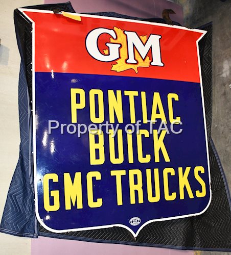 GM Pontiac-Buick-GMC Trucks-Chevy-Oldsmobile Sign