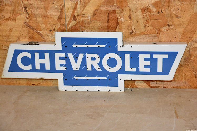 Chevrolet in Bowtie  sign