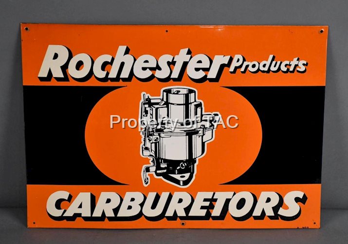 Rochester Carburetors w/Image Metal Sign