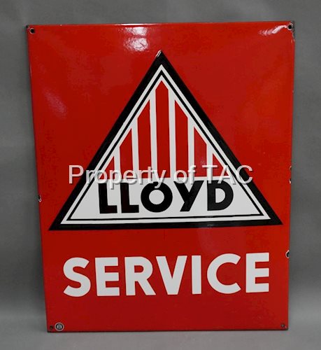 Lloyd Service w/Logo Porcelain Sign