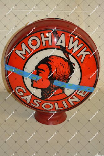 Mohawk Gasoline w/logo single globe lens