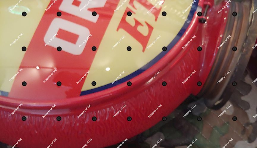 Red Ripple Glass Globe Body
