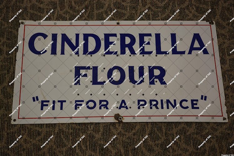 Cinderella Flour Fit for a Prince" sign"