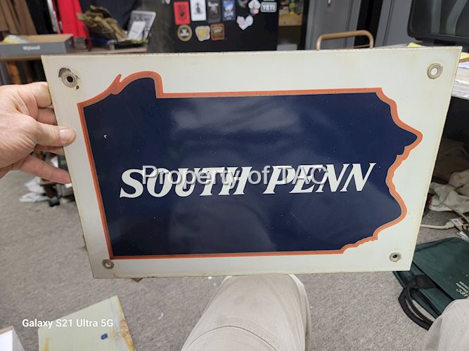 South Penn (pipeline) Porcelain Sign