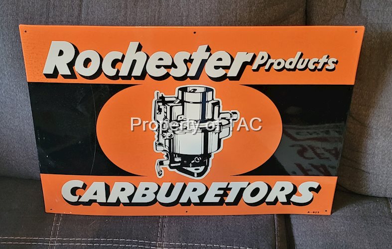 Rochester Products Carburetors Single Sided Tin Sign