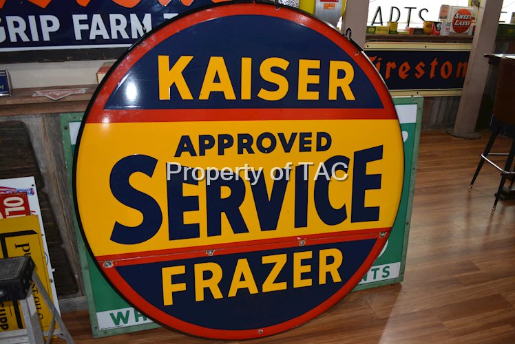 Kaiser Frazer Approved Service Porcelain Id Sign