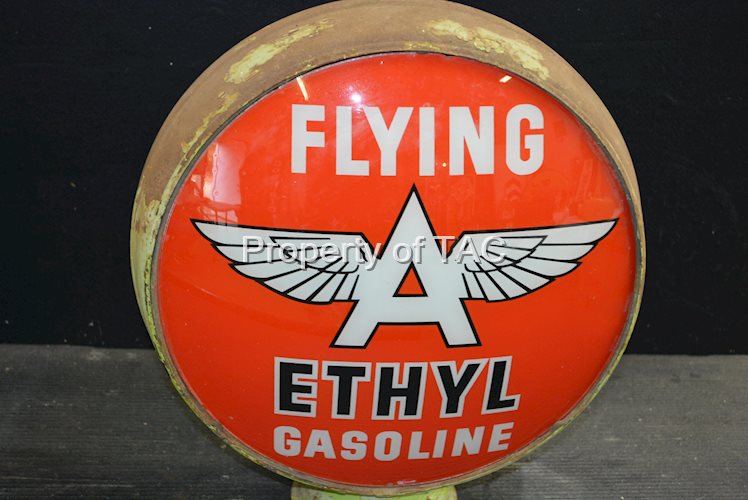 Flying A Ethyl Gasoline 15" Single Globe Lens