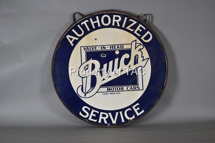 Buick Valve-in-Head Motor Cars Porcelain Dealership Sign