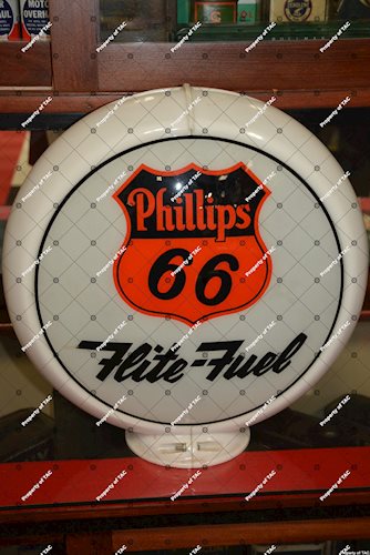 Phillips 66 Flite-Fuel 13.5 single globe lens"