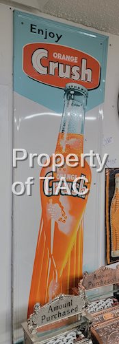 Enjoy Orange Crush w/Bottle Metal Sign