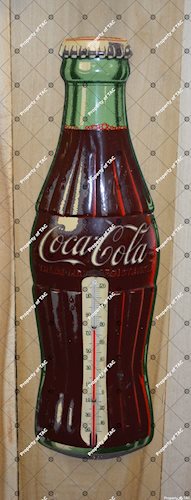 Coca-Cola bottle thermometer