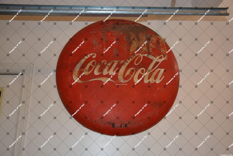 Coca-Cola Button Sign