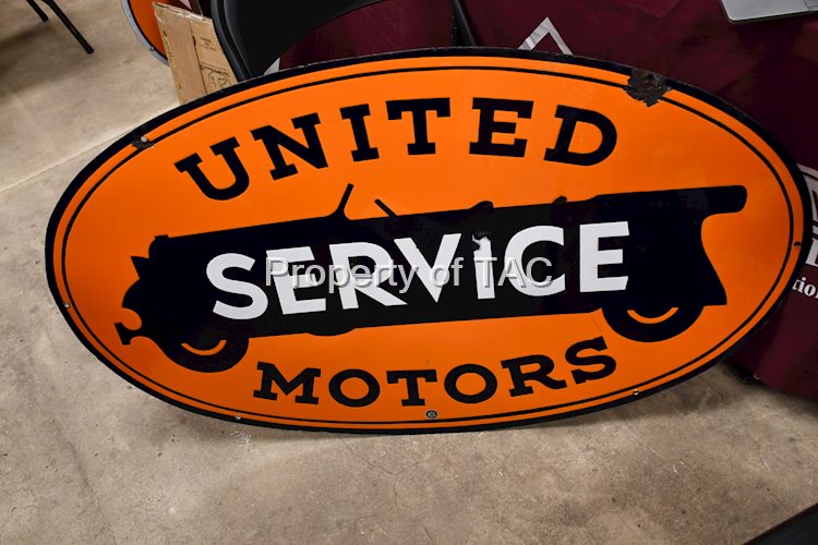 United Motor Service Porcelain Sign