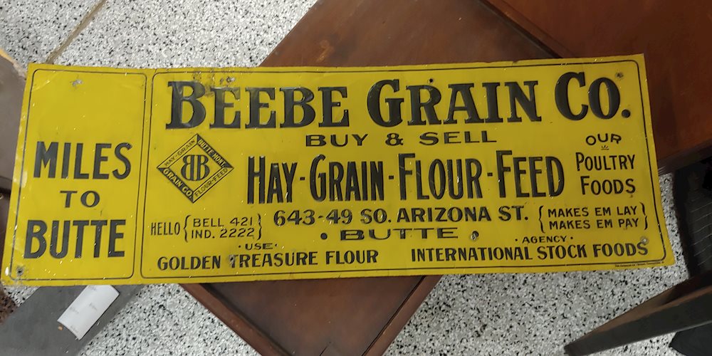 Beebe Grain Co. Metal Sign