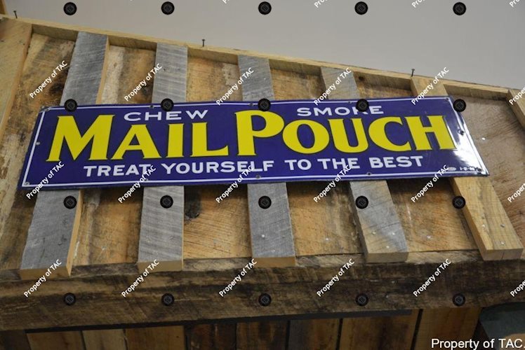 Mail Pouch Chew Smoke Tobacco sign