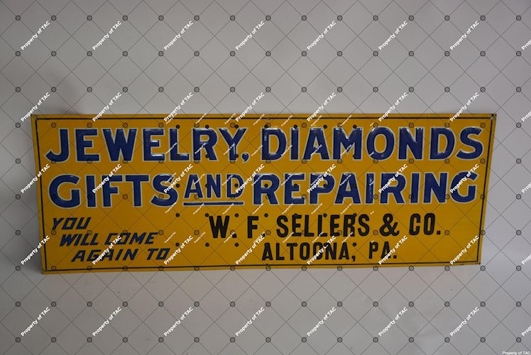Jewelry, Diamonds Gifts and Repairing tin sign