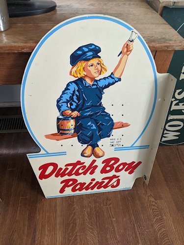 Dutch Boy Paints Tin Flange Sign