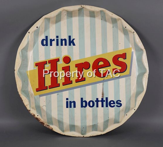 Drink Hires "in bottles" Metal Bottle Cap Sign