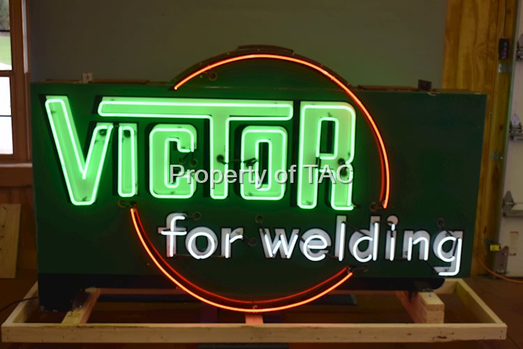 Victor for Welding Porcelain Dealership Neon Sign