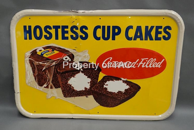 Hostess Cup Cakes "Creamed-Filled" w/Image Metal Sign