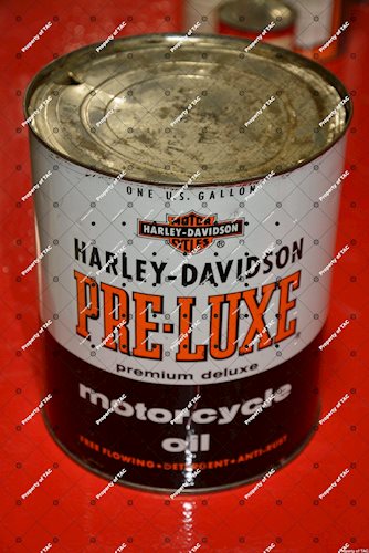 Harley Davidson Pre-Luxe Motorcycle Oil gallon can