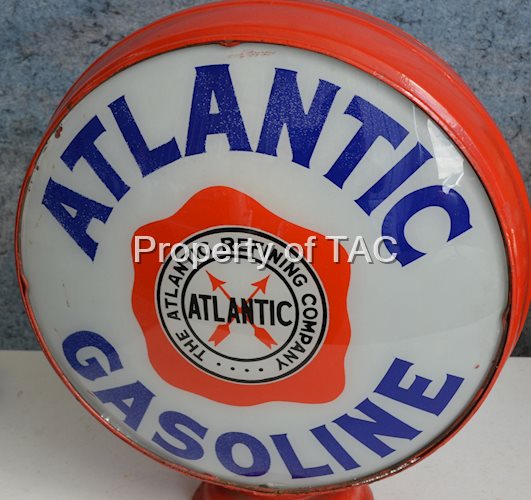 Atlantic Gasoline w/Fried Egg Logo 16.5" Single Globe Lens