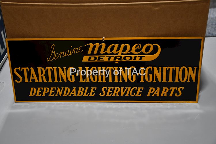 Genuine Mapco Starting-Lighting-Ignition Metal Sign