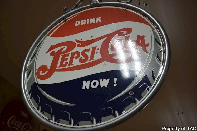 Drink Pepsi:Cola Now! Sign