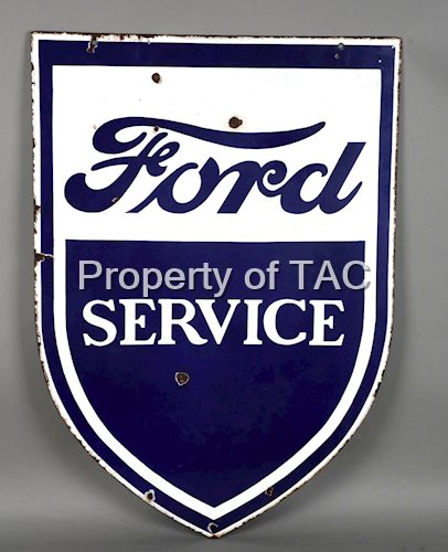 Ford Service Shield Porcelain Sign