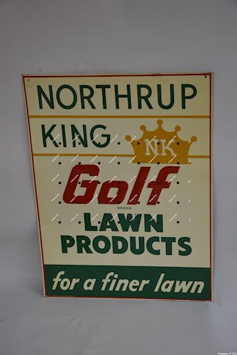 Northrup King Golf Lawn Products metal sign