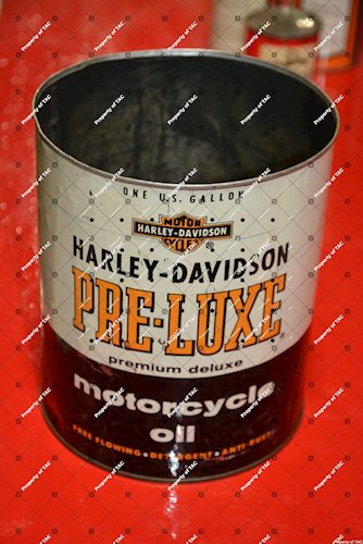 Harley Davidson Pre-Luxe Motorcycle Oil gallon can