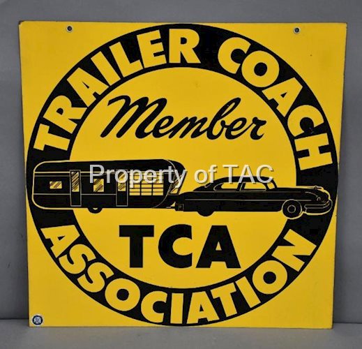 Member Trailer Coach Association w/Logo Metal Sign