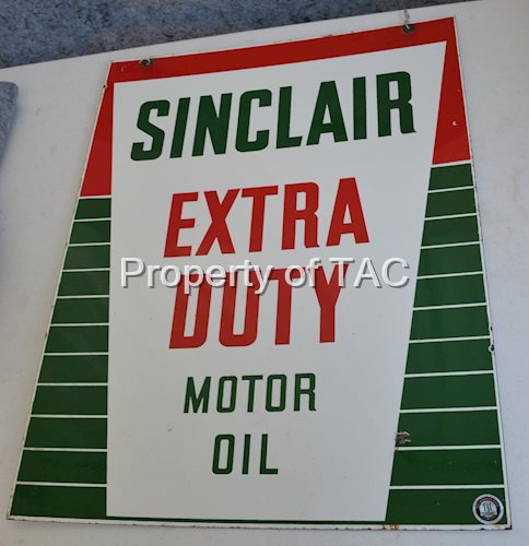Sinclair Extra Duty Motor Oil Porcelain Sign