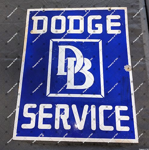 Dodge Brothers DSP Double Sided Porcelain Sign
