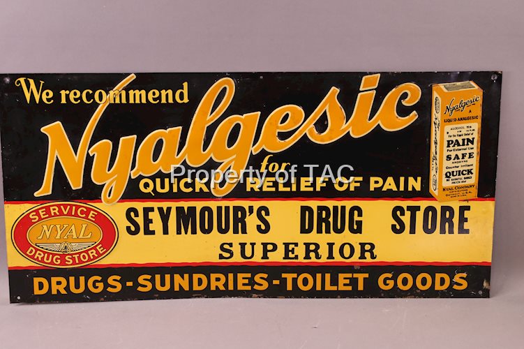 Nyal Drug Store w/Logo Metal Sign