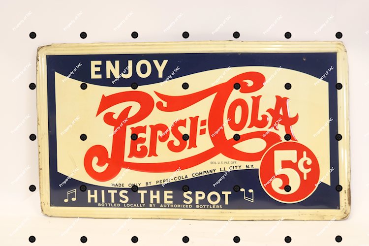 Enjoy Pepsi:Cola Hits the Spot" sign"