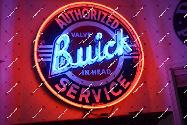 Buick Valve in Head Authorized Service Original Neon Sign