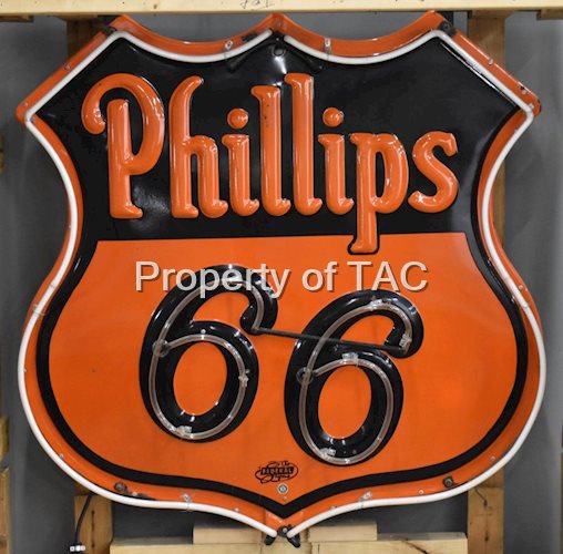 Phillips 66 Porcelain Neon Sign